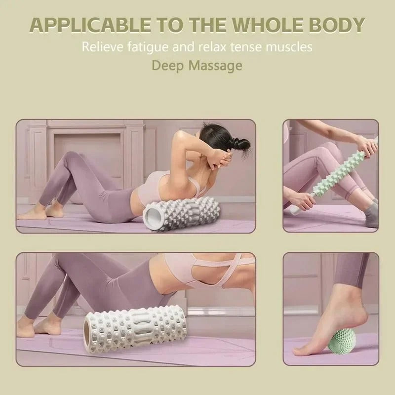 Deep Tissue Foam Roller – Muscle Recovery, Pain Relief & Mobility Training Tool